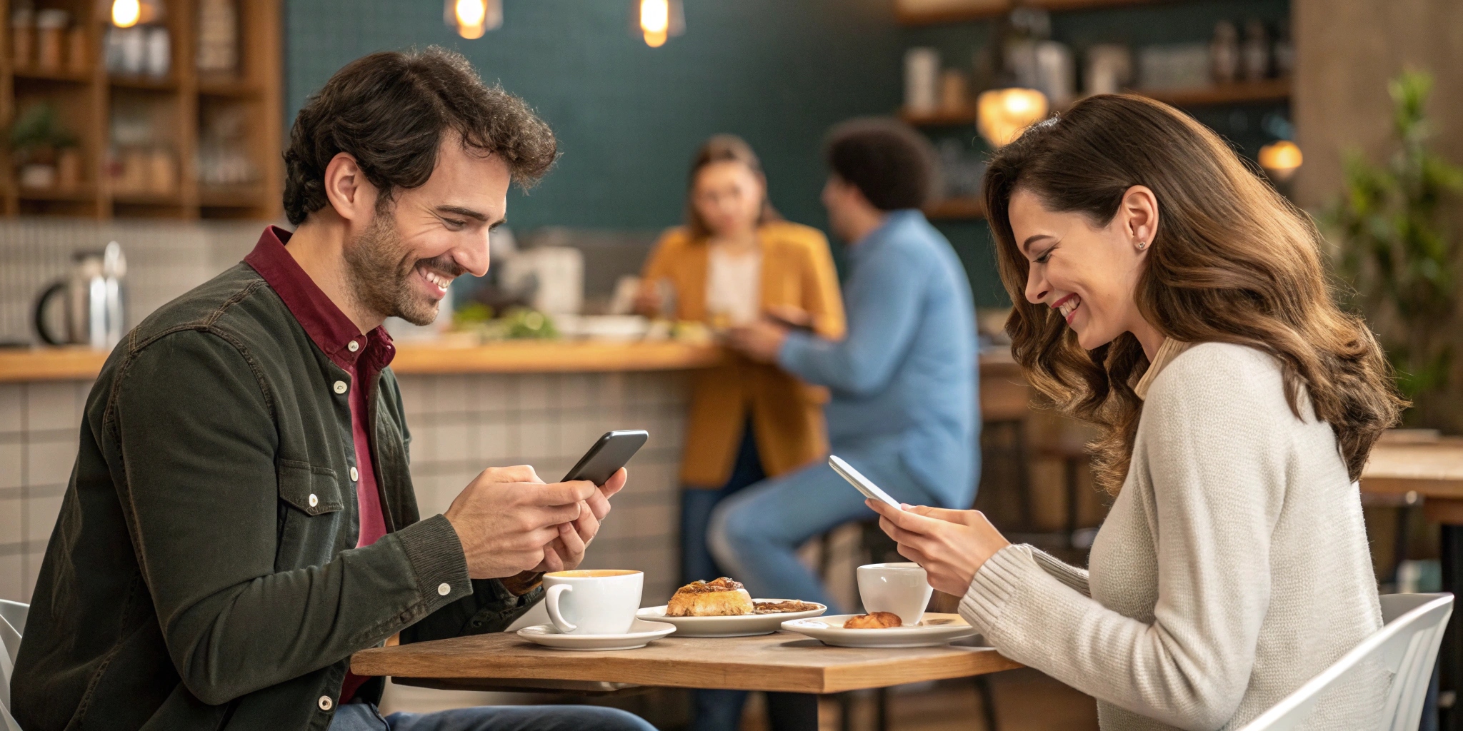 Person looking at phone